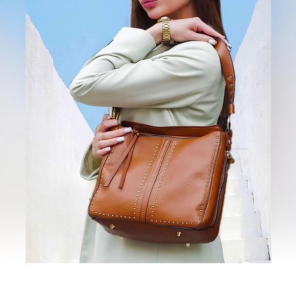 ❤️Montana West Vegan Leather Studded Handbag NWT! Gorgeous! - Picture 2 of 11